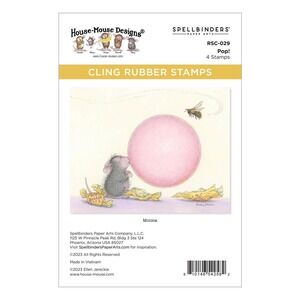 Spellbinders House Mouse Designs Pop Monica Cling Rubber Stamp Set RSC-029 NEW
